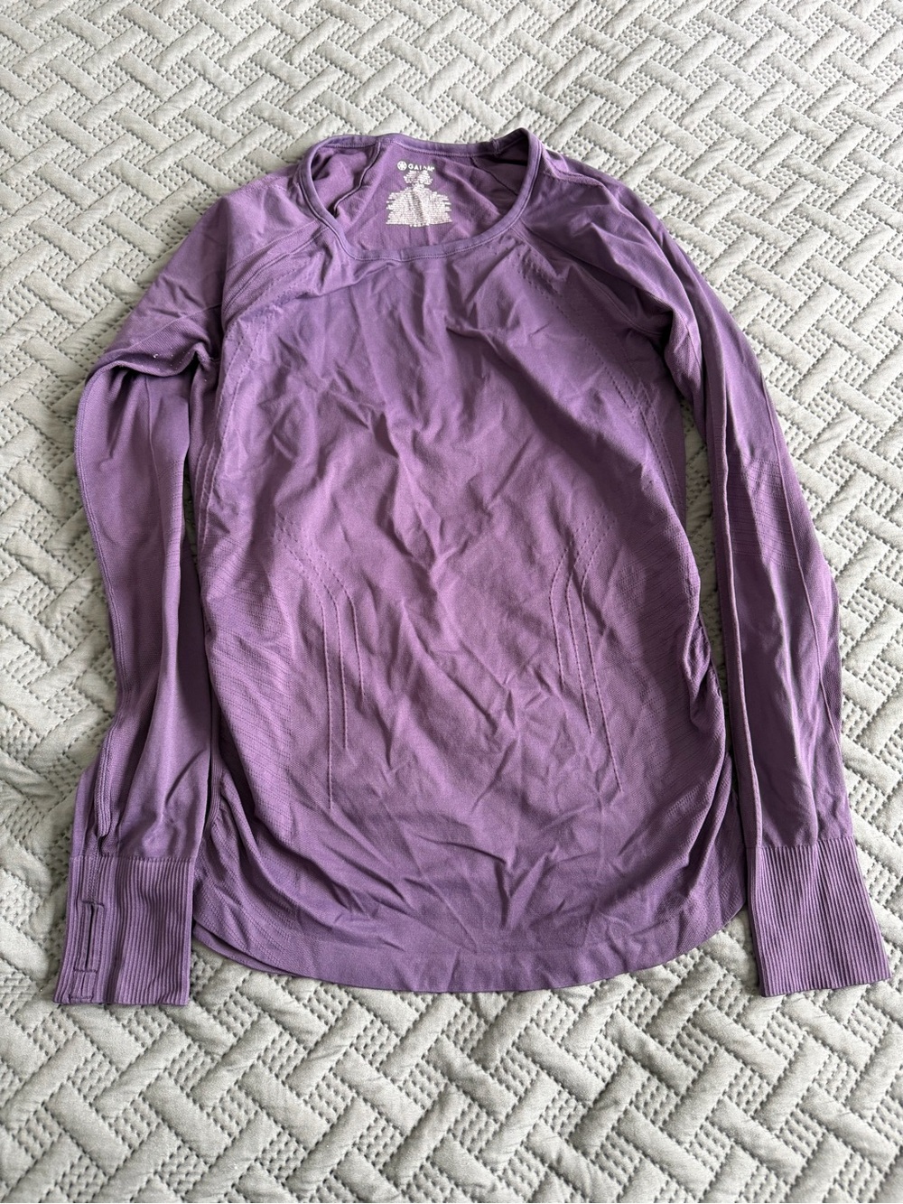 GAIAM Long-Sleeve Athletic Performance Top - Purple